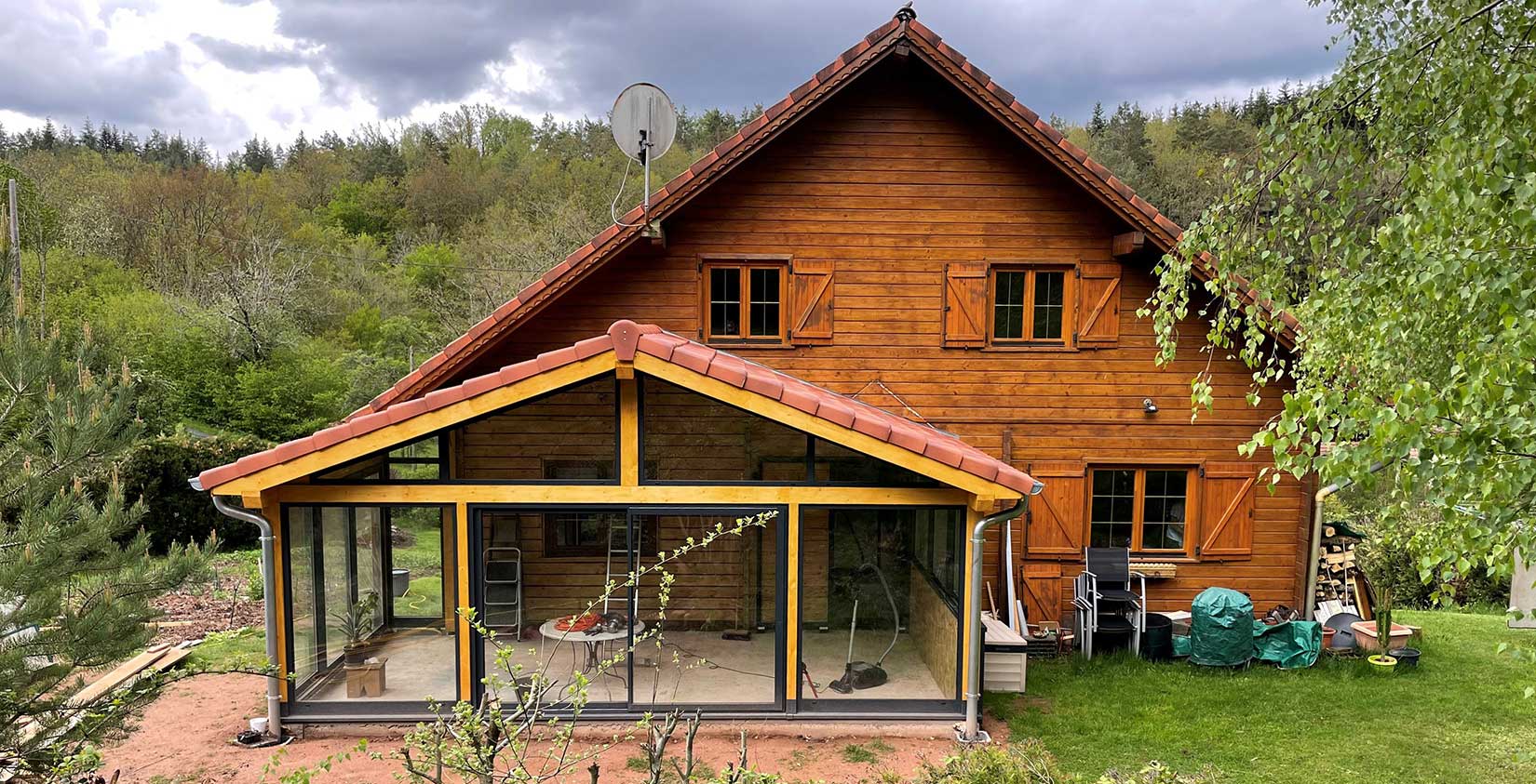 extension pour maison en bois